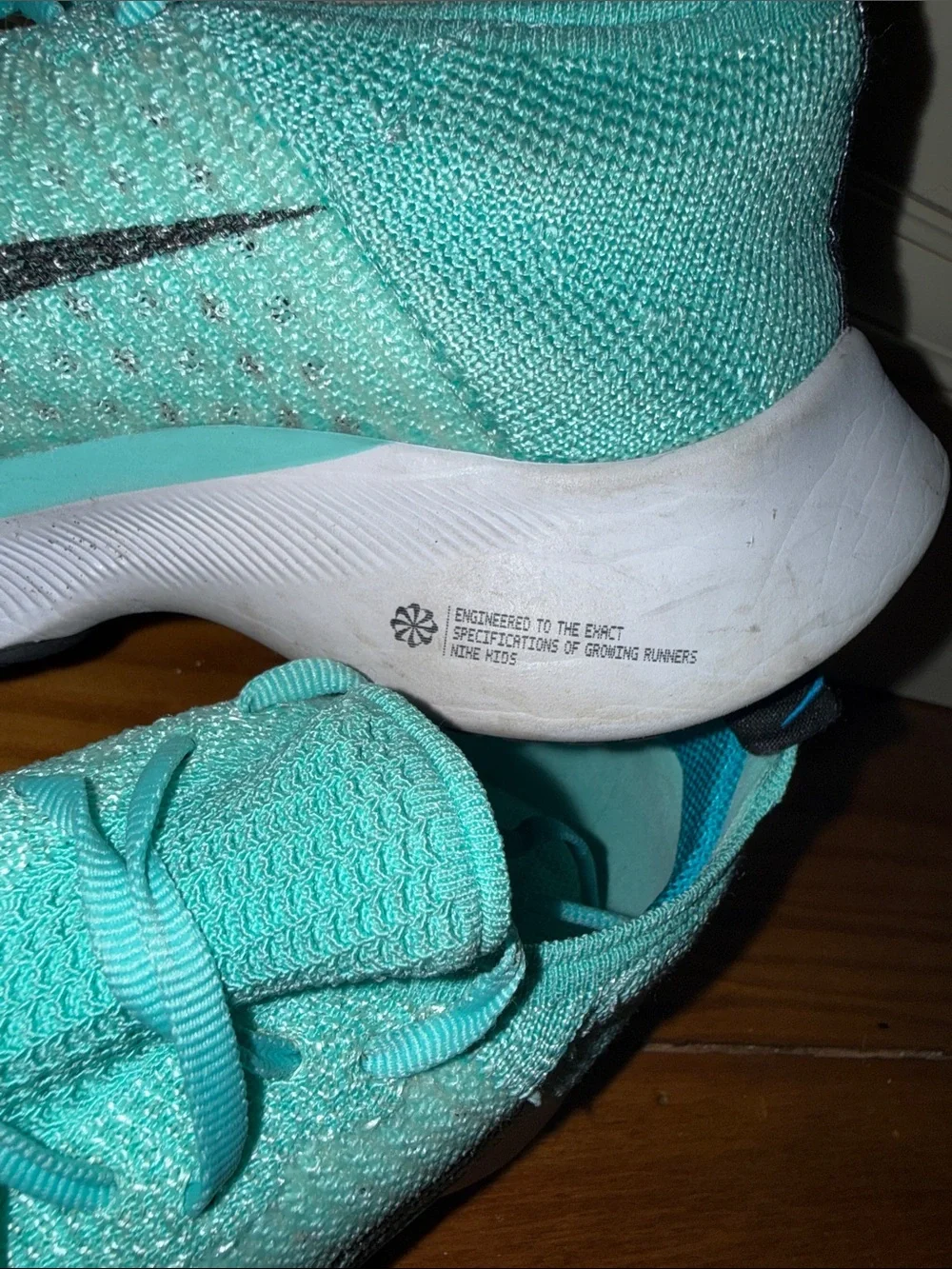 Nike Girls Athletic Shoes - Aqua 5